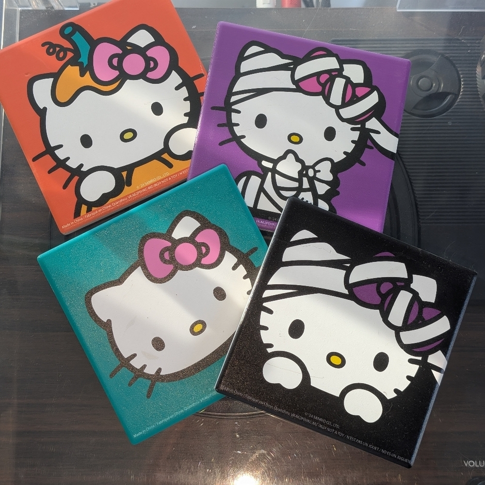 Hello Katie Halloween coasters